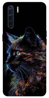 Чохол на Oppo A91 Чорний кіт фото 1 з 1