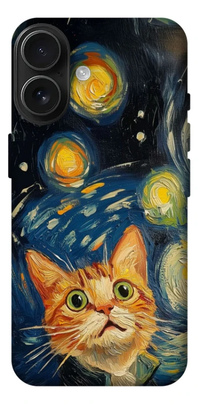 Чехол на Apple iPhone 17 (6.3") paint cat фото 1 из 1