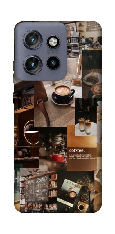 Чохол на Motorola Edge 50 Neo Coffee collage ver.2 фото 1 з 1