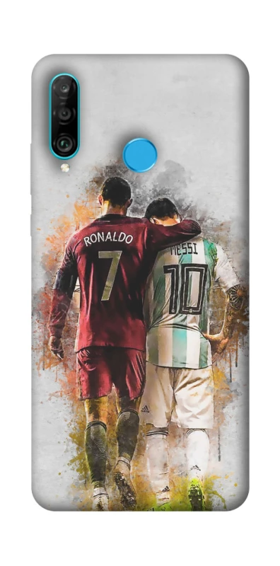 Чохол на Huawei P30 lite Ronaldo та Messi фото 1 з 1