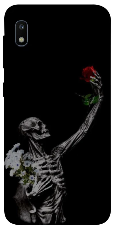 Чехол на Samsung Galaxy A10 (A105F) Skeleton vs Rose фото 1 из 1