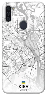 Чохол на Samsung Galaxy M11 Kiev white map фото 1 з 1