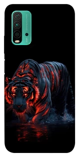 Чохол на Xiaomi Redmi Note 9 4G / Redmi 9 Power fire tiger фото 1 з 1