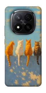 Чехол на Xiaomi Redmi Note 14 Pro+ 5G cats on wall фото 1 Чехол на Xiaomi Redmi Note 14 Pro+ 5G cats on wall фото 1 из 1