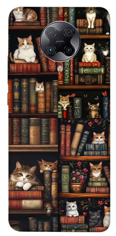 Чохол на Xiaomi Redmi K30 Pro / Poco F2 Pro Cats & Books фото 1 з 1