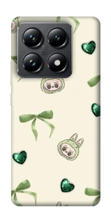 Чехол на Xiaomi 14T Pro Labubu Green Heart фото 1 из 1
