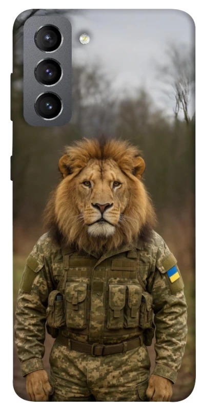 Чехол на Samsung Galaxy S21 FE Лев защитник фото 1 из 1