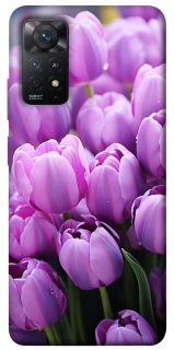 Чехол на Xiaomi Redmi Note 12 Pro 4G Фиолетовые тюльпаны фото 1 из 1