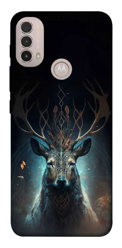 Чехол на Motorola Moto E40 Скандинавский олень v2 фото 1 из 1
