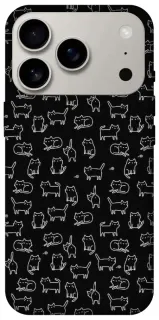 Чехол на Apple iPhone 18 Pro Black Cats фото 1 из 2