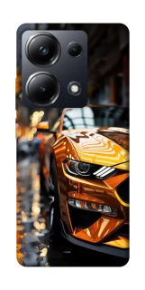 Чохол на Xiaomi Poco M6 Pro 4G Golden sports car фото 1 з 1