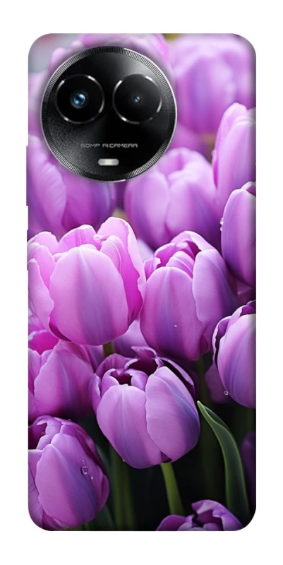 Чехол на Realme C67 4G Фиолетовые тюльпаны фото 1 из 1