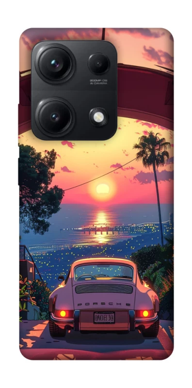 Чехол на Xiaomi Redmi Note 14S Porsche at sunset фото 1 из 1