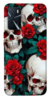 Чохол на Oppo A16s / A16 skull and rose фото 1 з 1