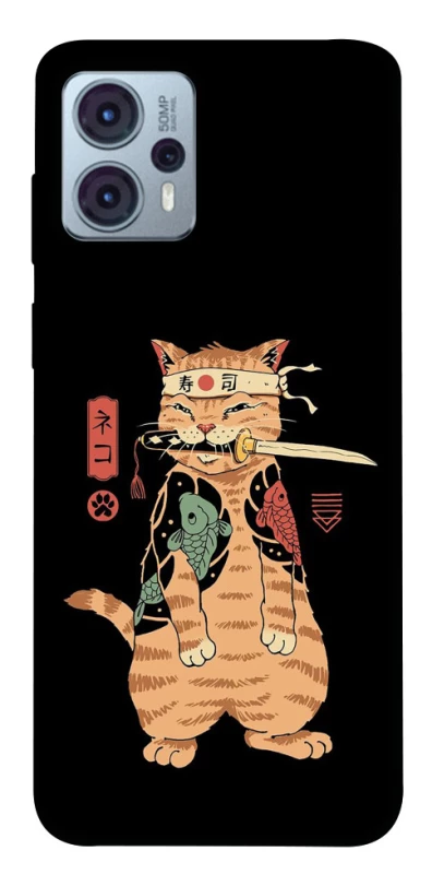 Чохол на Motorola Moto G23 Кіт-самурай фото 1 з 1