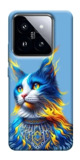 Чохол на Xiaomi 14 Pro Кіт патріот фото 1 з 1
