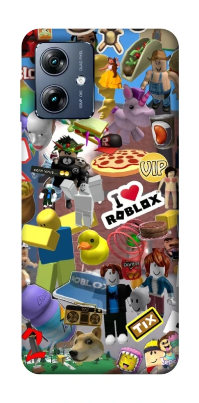 Чехол на Motorola Moto G54 Power Roblox collage ver.5 фото 1 из 1