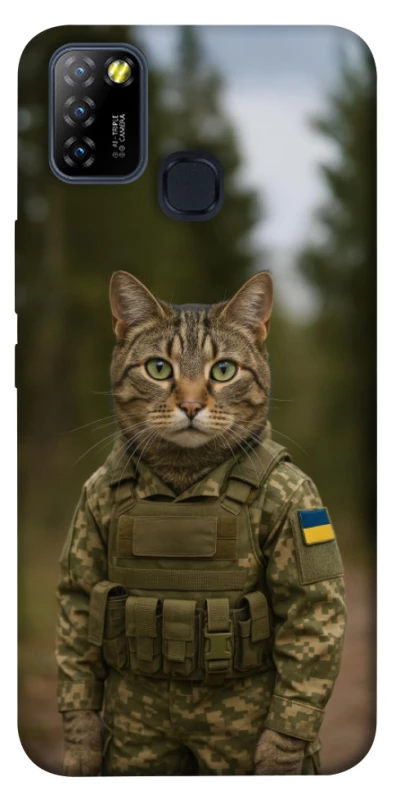 Чохол на Infinix Hot 10 Lite Кіт захисник фото 1 з 1