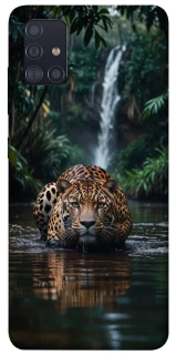 Чехол на Samsung Galaxy A51 Leopard in water фото 1 из 1