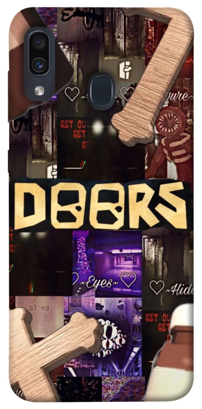 Чохол на Samsung Galaxy A20 / A30 Roblox doors dark mode фото 1 з 1