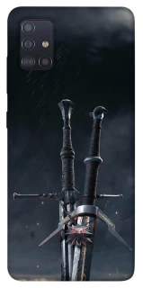 Чехол на Samsung Galaxy M51 Мечи Ведьмака фото 1 из 1