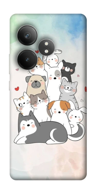 Чохол на Realme GT Neo 6 SE Funny Pets ver.2 фото 1 з 1