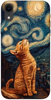 Чехол на Apple iPhone XR (6.1") van gogh cat фото 1 из 1