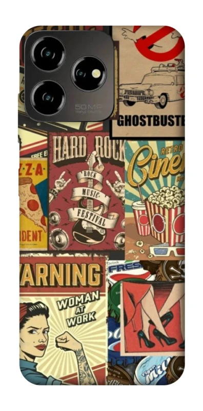 Чохол на ZTE Blade V50 Design 4G Retro collage ver.2 фото 1 з 1