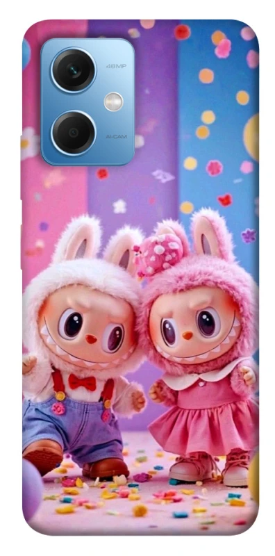 Чохол на Xiaomi Redmi Note 12 5G Labubu twins ver.3 фото 1 з 1