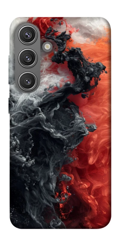 Чехол на Samsung Galaxy S24+ Black and Red фото 1 из 1