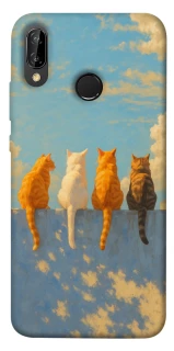 Чохол на Huawei P20 Lite cats on wall фото 1 Чохол на Huawei P20 Lite cats on wall фото 1 з 1