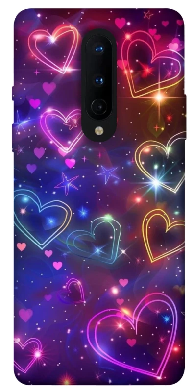 Чехол на OnePlus 8 Drawn hearts фото 1 из 1