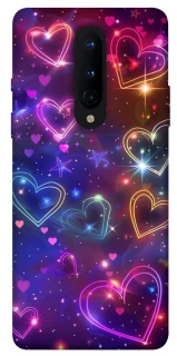 Чехол на OnePlus 8 Drawn hearts фото 1 из 1