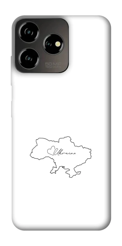 Чохол на ZTE Blade V50 Design 4G Ukraine map фото 1 з 1