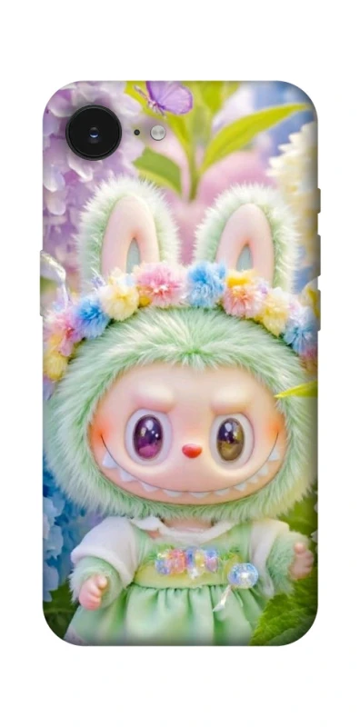 Чохол на Apple iPhone 16e (6.1") Labubu & Flowers ver.2 фото 1 з 1