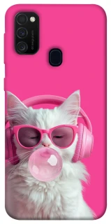 Чохол на Samsung Galaxy M21 Pink kitty фото 1 Чохол на Samsung Galaxy M21 Pink kitty фото 1 з 1