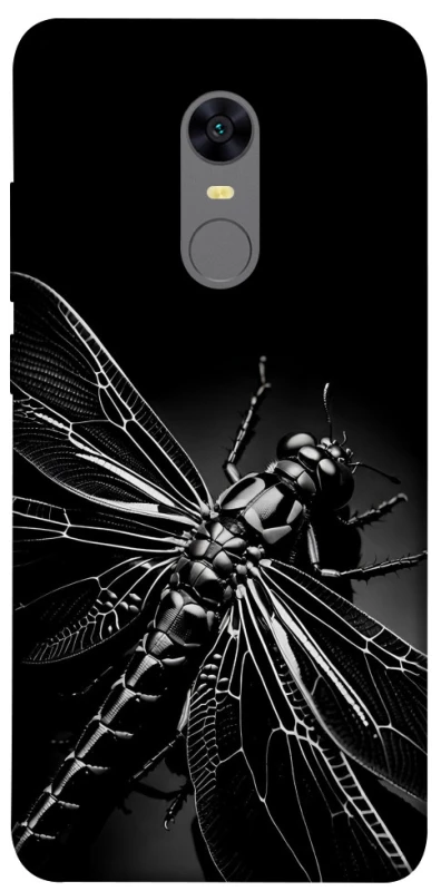 Чехол на Xiaomi Redmi 5 Plus / Redmi Note 5 (Single Camera) Black dragonfly фото 1 из 1