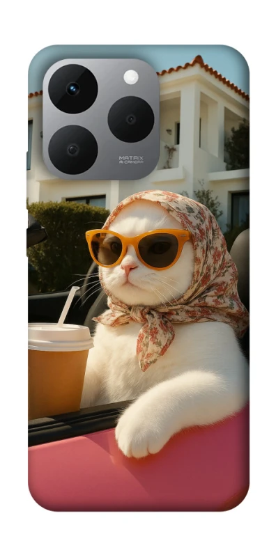 Чохол на Realme 15T Stylish Cat Cruise фото 1 з 1