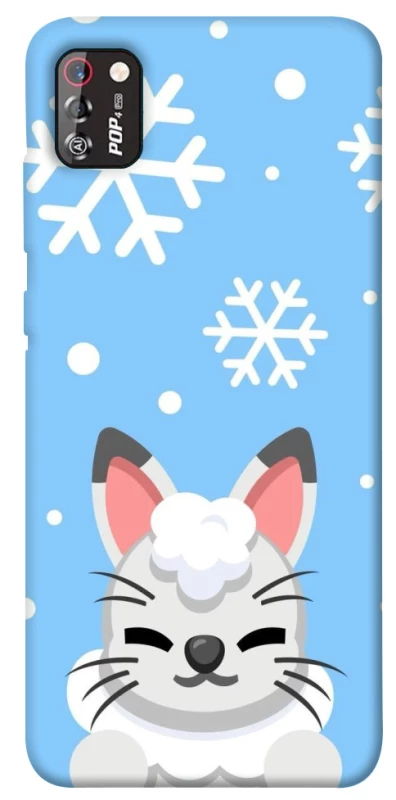 Чехол на TECNO POP 4 Pro Adopt Me Snow Kitty Smile фото 1 из 1