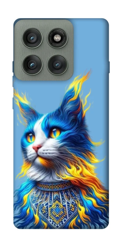 Чохол на Motorola Edge 60 Pro Кіт патріот фото 1 з 1