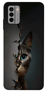 Чехол на Nokia G22 Кот-подглядыватель v2 фото 1 из 1
