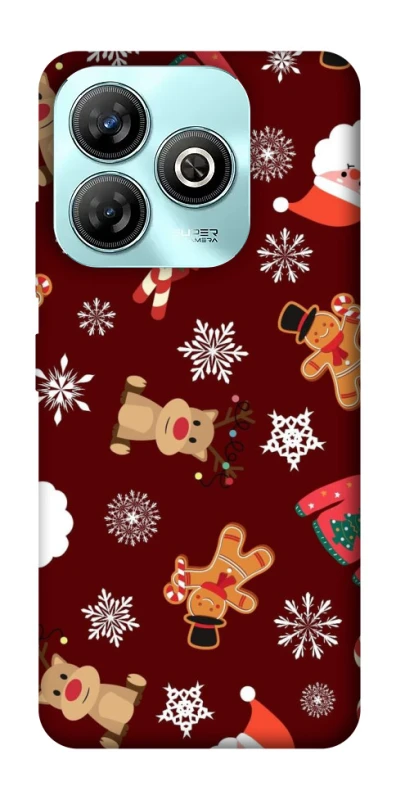 Чехол на ZTE Blade A75 4G Новогодний v6 фото 1 из 1