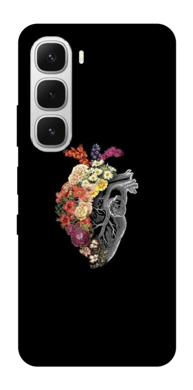 Чохол на Infinix Hot 60i Heart with flowers фото 1 з 1