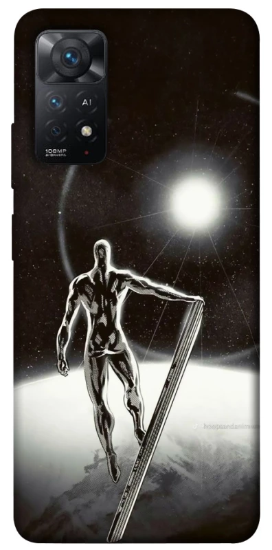 Чехол на Xiaomi Redmi Note 12 Pro 4G Серебряный сёрфер фото 1 из 1