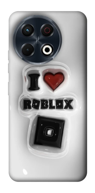 Чехол на TECNO Spark 30 Pro (KL7) I love Roblox фото 1 из 1