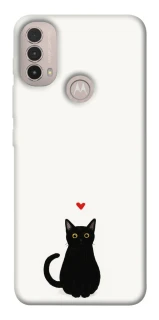 Чохол на Motorola Moto E40 cat in love фото 1 Чохол на Motorola Moto E40 cat in love фото 1 з 1