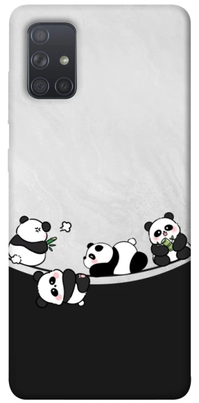 Чехол на Samsung Galaxy A71 Four pandas фото 1 из 1