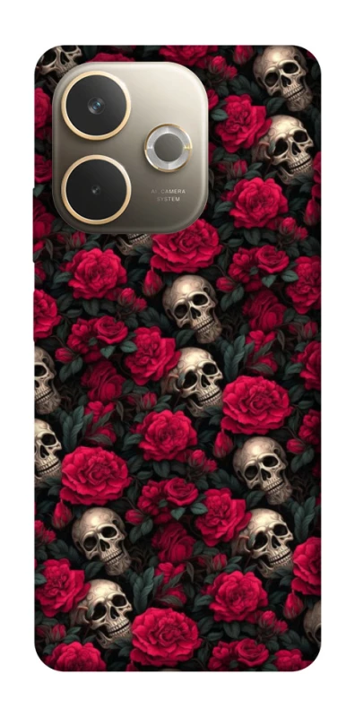 Чехол на Oppo A5 Pro 4G Черепа и розы фото 1 из 1