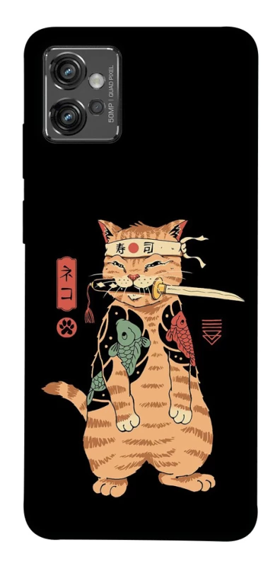 Чохол на Motorola Moto G32 Кіт-самурай фото 1 з 1