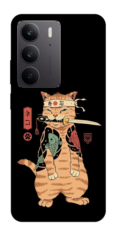 Чохол на Realme C75 Кіт-самурай фото 1 з 1
